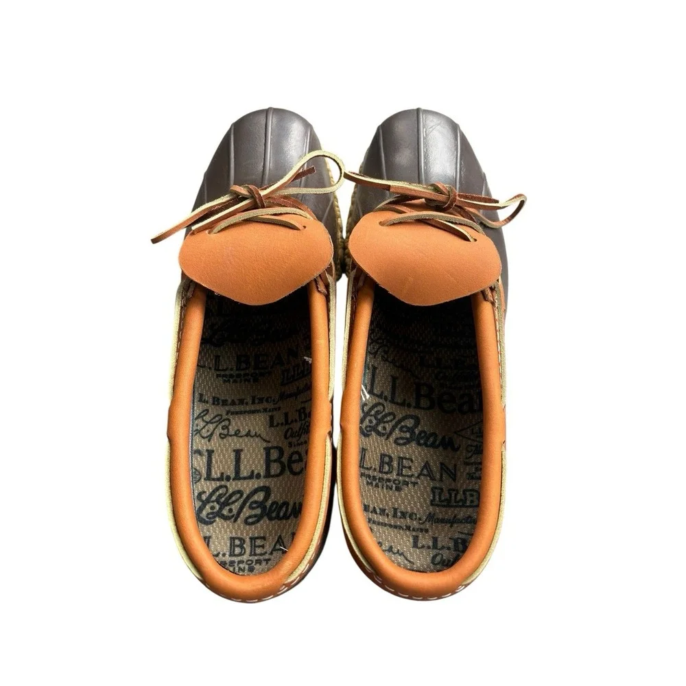Bean Boots by LL‎ Bean Mens Sz 14 Low Rubber Moccasin Made In USA Outdoor Rain
